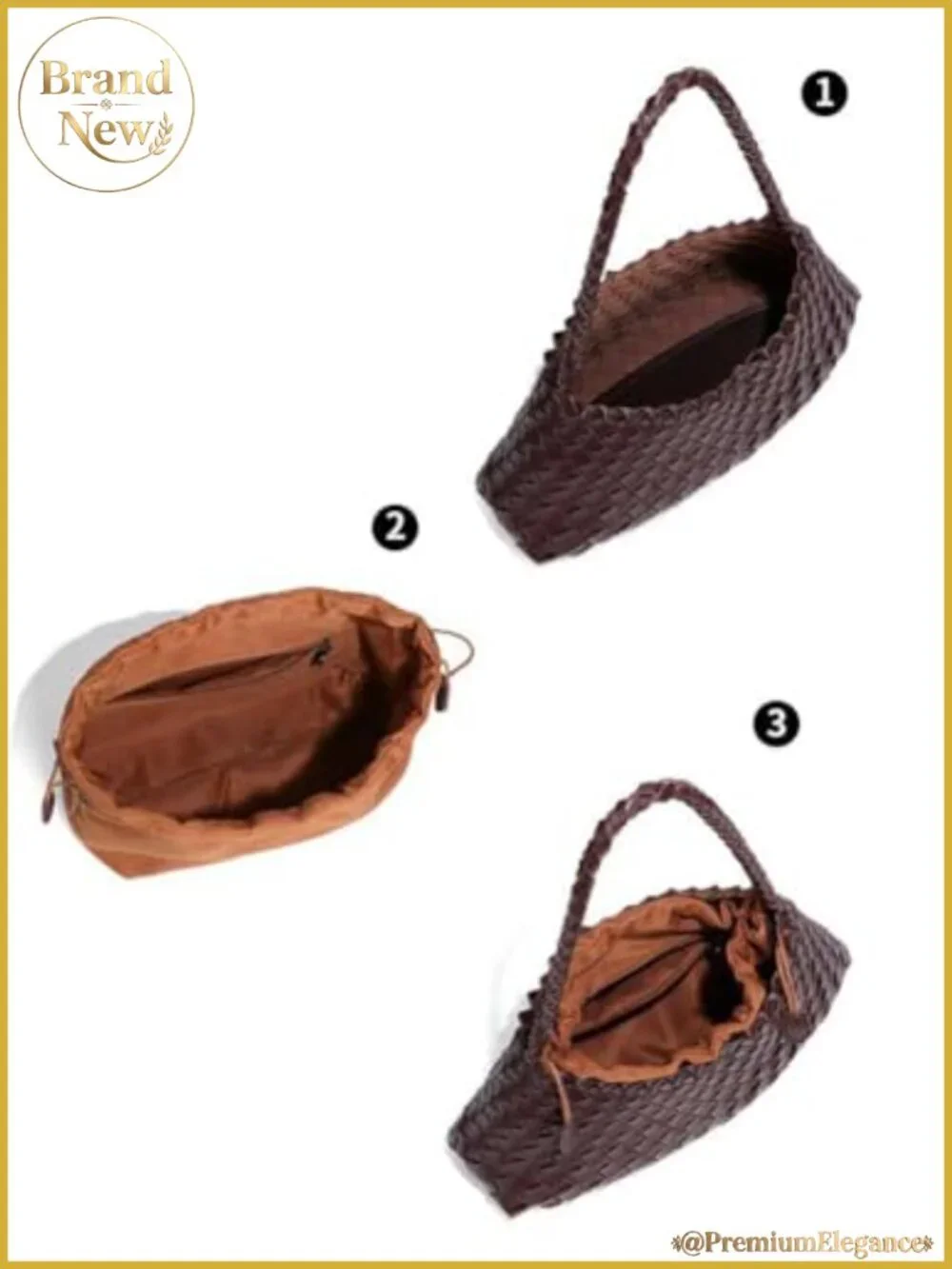 Trendy Woven Hobo Bag Women Suede Purse Shoulder Tote Handbag